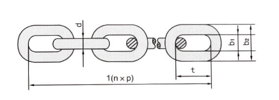 Grade 80 chain drawing