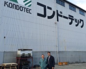 KONDOTEC board manager Mr yamada and our G.M. Mr. Hao Junsheng